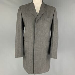 PS by PAUL SMITH Size 42 Grey Wool Hidden Placket Coat
